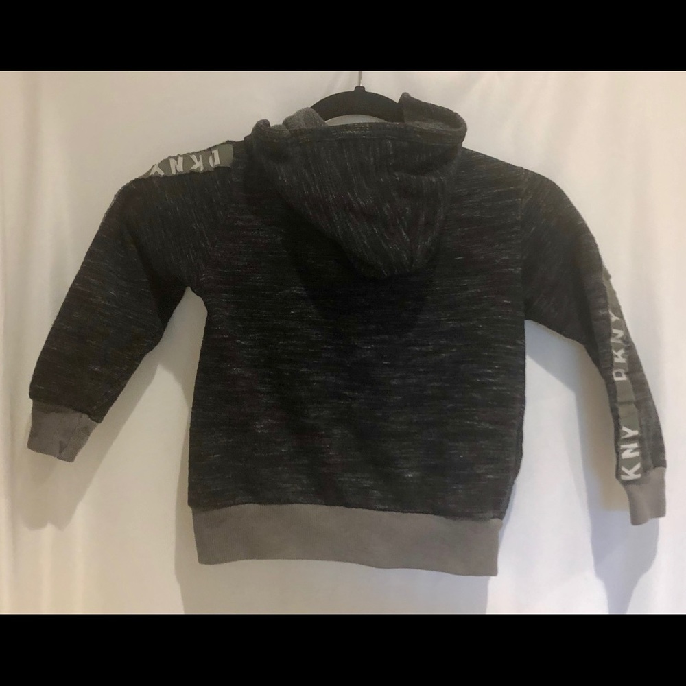 DKNY hooded Youth Size 8 Jacket Zip Up Reflective - Picture 3 of 4